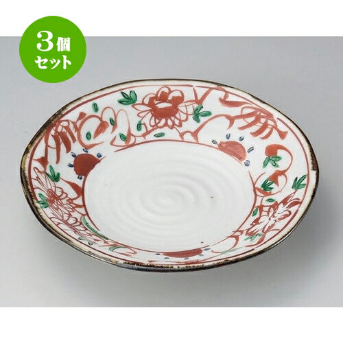 信頼 3個セット 丸皿 赤絵花8 0皿 25 X 4 7cm 700g 大きい お皿 大皿 盛り皿 盛皿 人気 おすすめ パスタ皿 パーティー 食器 業務用 飲食店 カフェ うつわ 器 ギフト プレゼント誕生日 贈り物 贈答品 かわいい 安いそれに目立つ Www Guayaquilcityfc Com