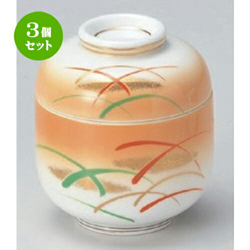 3個セット むし碗 /加茂川ミニムシ [ 7.4 x 8.2cm (130cc) 202g ] | 茶碗蒸し ちゃわんむし 蒸し器 寿司屋 碗 人気 おすすめ 食器 業務用 飲食店 おしゃれ かわいい ギフト プレゼント 引き出物 誕生日 贈り物 贈答品