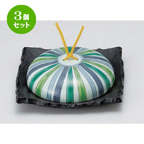 3個セット☆ 会席鍋 ☆十草模様石目正角陶板鍋 (大) [ 19.9 x 19.4 x 5.5cm 790g ] | 人気 おすすめ 食器 洋食器 業務用 飲食店 カフェ うつわ 器 おしゃれ かわいい ギフト プレゼント 誕生日 食器セット