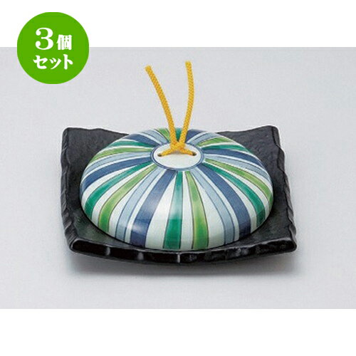 3個セット☆ 会席鍋 ☆十草模様石目正角陶板鍋 (小) [ 17.3 x 17.2 x 5.5cm 610g ] | 人気 おすすめ 食器 洋食器 業務用 飲食店 カフェ うつわ 器 おしゃれ かわいい ギフト プレゼント 誕生日 食器セット