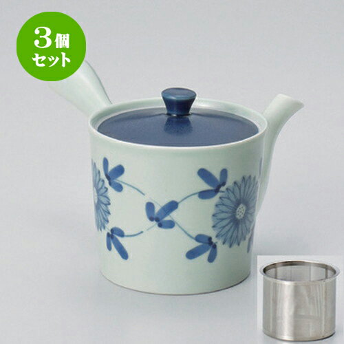 3個セット 有田焼急須 /藍花SS中急須10.5 x 10.5cm (425cc) 395g ] | ポット 急須 きゅうす 土瓶 お茶 一服 まったり 人気 おすすめ 食器 業務用 飲食店 カフェ うつわ 器 おしゃれ かわいい ギフト プレゼント 引き出物 誕生日 贈り物 贈答品 食器セット