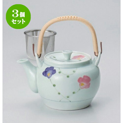 3個セット 有田焼土瓶 /りぼんU付8号土瓶 [ 1100cc 740g ] | ポット 急須 土瓶 お茶 大きい 一服 まったり 人気 おすすめ 食器 業務用 飲食店 カフェ うつわ 器 おしゃれ かわいい ギフト プレゼント 引き出物 誕生日 贈り物 贈答品 食器セット