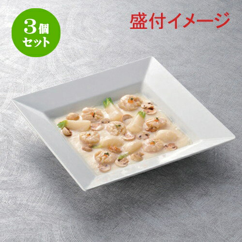 3個セット☆ 越前漆器 ☆ (M) 正角鉢 白小 35cm [ 35.5 x 35.5 x 6.1cm 1216g ] | メラミン 割れない 食器 介護 社食 学食 給食 病院 樹脂製 おすすめ 人気 業務用 飲食店 カフェ うつわ 器 おしゃれ かわいい お洒落 ギフト プレゼント 内祝い 誕生日 贈り物 食器セット