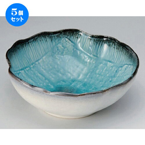 5個セット ☆ 盛鉢 ☆スカイ手作リ風鉢 (大) [ 24 x 9.5cm 1100g ] | 盛り鉢 盛鉢 万能 取り鉢 おすすめ 食器 業務用 飲食店 カフェ うつわ 器 おしゃれ かわいい お洒落 可愛い おしゃれ かわいい お洒落 可愛い 食器セット