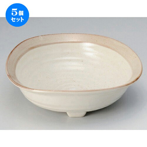 5個セット ☆ 盛鉢 ☆砂うのふ渕茶三つ足変形大鉢 [ 25.4 x 7.8cm 983g ] | 盛り鉢 盛鉢 万能 取り鉢 おすすめ 食器 業務用 飲食店 カフェ うつわ 器 おしゃれ かわいい お洒落 可愛い おしゃれ かわいい お洒落 可愛い 食器セット