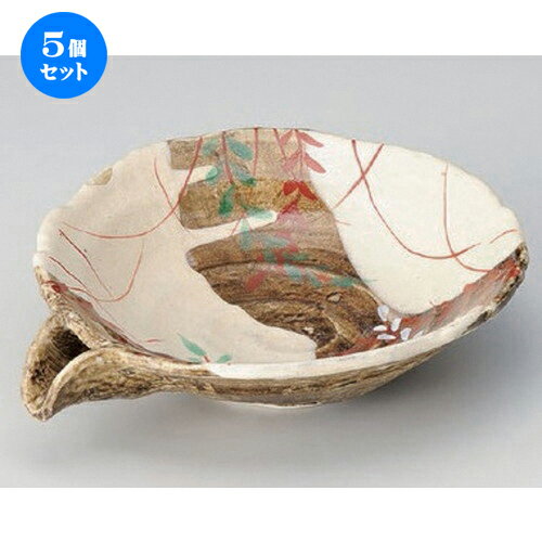 5個セット☆ 向付 ☆粉引流若葉片口鉢 [ 20 x 17 x 5cm 390g ] | 和食器 鉢 小鉢 ボウル 浅鉢 料亭 ホテル 食器 業務用 飲食店 カフェ うつわ 器 おしゃれ かわいい ギフト プレゼント 内祝い 誕生日 贈り物 贈答品 おすすめ 食器セット