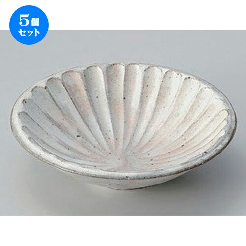 5個セット☆ 中鉢 ☆粉引太そぎ反5.5鉢 [ 17.4 x 5.2cm 326g ] | 中鉢 盛鉢 取り鉢 ボウル 中 おすすめ 人気 食器 業務用 飲食店 カフェ うつわ 器 おしゃれ かわいい お洒落 ギフト プレゼント 引き出物 内祝い 結婚祝い 誕生日 贈り物 贈答品 食器セット