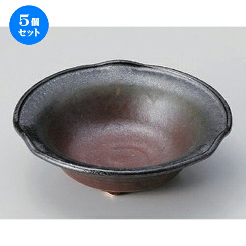 5個セット☆ 中鉢 ☆いぶし三つ足向付 [ 16 x 4.5cm 265g ] | 中鉢 盛鉢 取り鉢 ボウル 中 おすすめ 人気 食器 業務用 飲食店 カフェ うつわ 器 おしゃれ かわいい お洒落 ギフト プレゼント 引き出物 内祝い 結婚祝い 誕生日 贈り物 贈答品 食器セット