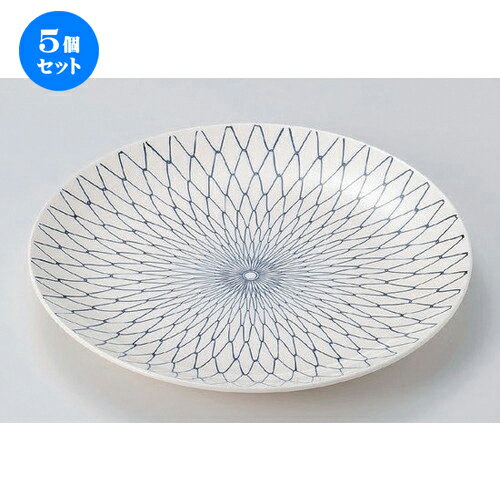 5個セット☆ 萬古焼大皿 ☆網目12.0丸皿 [ 37 x 4.5cm 1480g ] | 大きい お皿 大皿 盛り皿 盛皿 人気 おすすめ パスタ皿 パーティー 食器 業務用 飲食店 カフェ うつわ 器 ギフト プレゼント誕生日 贈り物 贈答品 おしゃれ かわいい 食器セット
