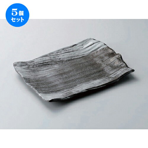 5個セット☆ 萬古焼大皿 ☆雪志野10.0長角皿 [ 32 x 23 x 3.3cm 1220g ] | 大きい お皿 大皿 盛り皿 盛皿 人気 おすすめ パスタ皿 パーティー 食器 業務用 飲食店 カフェ うつわ 器 ギフト プレゼント誕生日 贈り物 贈答品 おしゃれ かわいい 食器セット