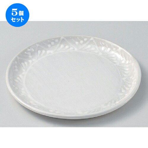 5個セット☆ 組皿 ☆雪格子8.0丸皿 [ 23.7 x 2cm 590g ] | 組皿 和皿 取り皿 取り皿 おすすめ 万能 食器 業務用 飲食店 カフェ うつわ 器 おしゃれ かわいい お洒落 可愛い ギフト プレゼント 引き出物 内祝い 結婚祝い 誕生日 贈り物 贈答品 食器セット