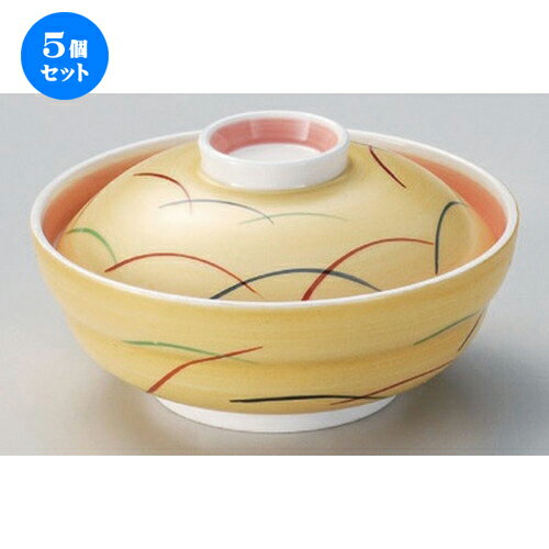 5個セット☆ 平蓋向 ☆金彩むさしの京型蓋向 [ 14.3 x 8cm 429g ] | 煮物 料亭 旅館 割烹 碗 人気 おすすめ 食器 業務用 飲食店 カフェ うつわ 器 おしゃれ かわいい ギフト プレゼント 引き出物 誕生日 贈り物 贈答品 食器セット