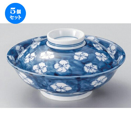 5個セット☆ 平蓋向 ☆梅ヅクシ蓋向 [ 16.8 x 8.5cm 530g ] | 煮物 料亭 旅館 割烹 碗 人気 おすすめ 食器 業務用 飲食店 カフェ うつわ 器 おしゃれ かわいい ギフト プレゼント 引き出物 誕生日 贈り物 贈答品 食器セット