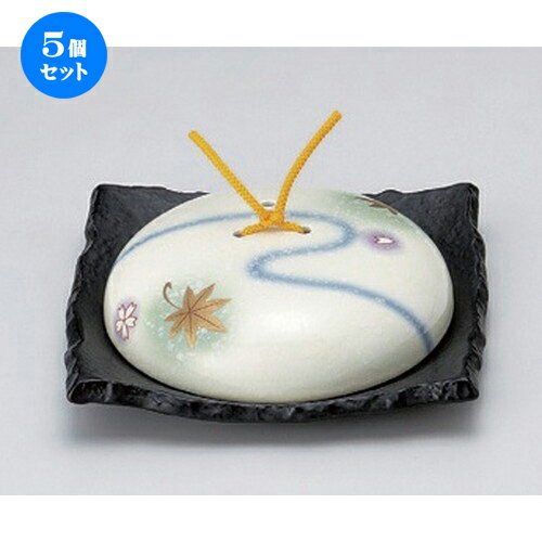 5個セット☆ 会席鍋 ☆流水春秋石目正角陶板鍋 (大) [ 19.9 x 19.4 x 5.5cm 810g ] | 人気 おすすめ 食器 洋食器 業務用 飲食店 カフェ うつわ 器 おしゃれ かわいい ギフト プレゼント 誕生日 食器セット