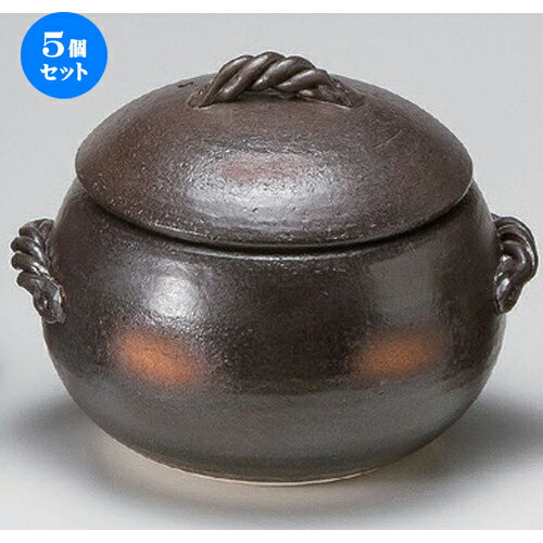 5個セット☆ 炊飯鍋 ☆黒丸ごはん鍋 (大) 7合炊 [ 28 x φ24 x 21cm 3100g ] | 人気 おすすめ 食器 洋食器 業務用 飲食店 カフェ うつわ 器 おしゃれ かわいい ギフト プレゼント 誕生日 食器セット