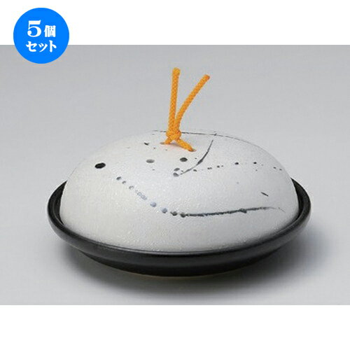 5個セット☆ 会席鍋 ☆黒飛ばしラスター陶板鍋 (大) [ 18.5 x 7.7cm 800g ] | 人気 おすすめ 食器 洋食器 業務用 飲食店 カフェ うつわ 器 おしゃれ かわいい ギフト プレゼント 誕生日 食器セット