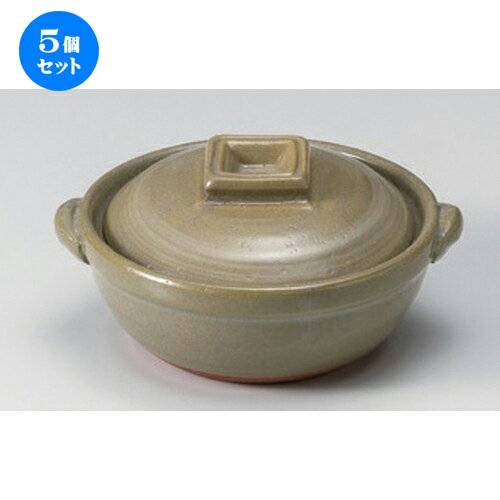 5個セット☆ 会席鍋 ☆京風白刷毛目4号鍋 [ 14 x 12.5 x 7cm 380g ] | 人気 おすすめ 食器 洋食器 業務用 飲食店 カフェ うつわ 器 おしゃれ かわいい ギフト プレゼント 誕生日 食器セット