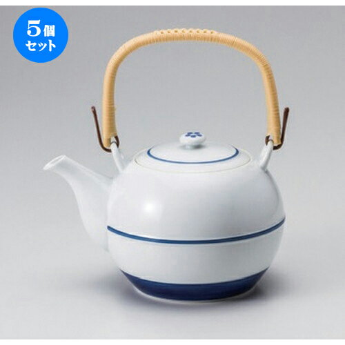 5個セット 有田焼土瓶 /夢路10号土瓶 [ 1800cc 760g ] | ポット 急須 土瓶 お茶 大きい 一服 まったり 人気 おすすめ 食器 業務用 飲食店 カフェ うつわ 器 おしゃれ かわいい ギフト プレゼント 引き出物 誕生日 贈り物 贈答品 食器セット