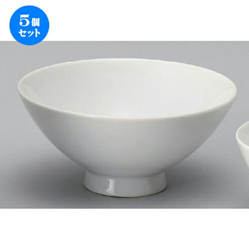 5個セット☆ 中華小物 ☆4.2飯碗 [ 13 x 6.2cm 212g ] | スープ 汁椀 フカヒレ ライス 飯碗 チャーハン ..