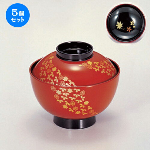 5個セット ［TA］新越前椀 春秋帯春秋見返し付 [ 11.1 x 9.7cm (290cc) 125g ] | 汁椀 お椀 スープ 日本食 パーティ おすすめ 人気 食器 業務用 飲食店 カフェ うつわ 器 おしゃれ かわいい お洒落 ギフト プレゼント 内祝い 結婚祝い 誕生日 贈り物 贈答品