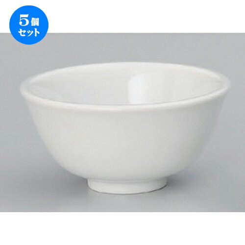 5個セット☆ 中華小物 ☆厚口4.0スープ碗 [ 12.5 x 6.3cm 290g ] | スープ 汁椀 フカヒレ ライス 飯碗 チ..