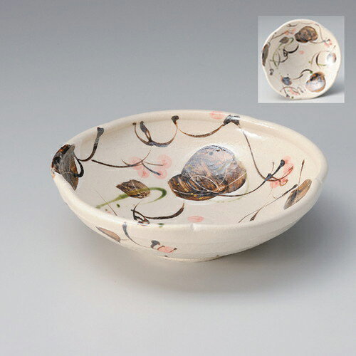 志野山帰来花形盛鉢 [ 22 x 6.8cm 486g ] | 盛り鉢 盛鉢 万能 取り鉢 おすすめ 食器 業務用 飲食店 カフェ うつわ 器 おしゃれ かわいい お洒落 可愛い おしゃれ かわいい お洒落 可愛い