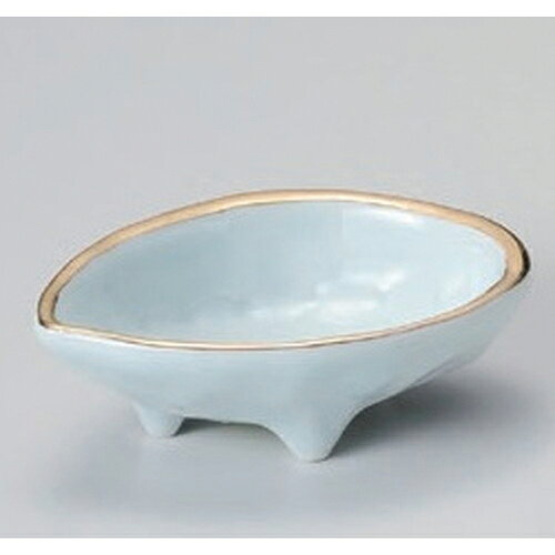 Rakuten - 青磁渕金アワビ小付 [ 9.5 x 7 x 3.4cm 103g ] | 和食器 鉢 小鉢 ボウル 料亭 ホテル 食器 業務用 飲食店 カフェ うつわ 器 おしゃれ かわいい ギフト プレゼント 内祝い 誕生日 贈り物 贈答品 おすすめ