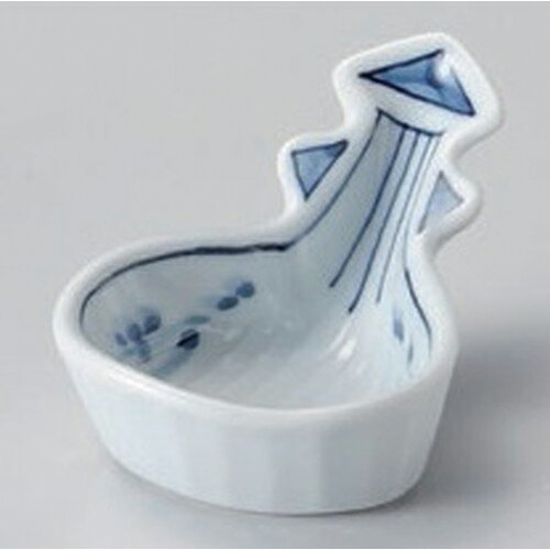 呉須絵びわ型珍味 [ 9 x 6.3 x 4.5cm 83g ] | 珍味 小付け 小鉢 小皿 お漬物 薬味入れ おすすめ 人気 ..