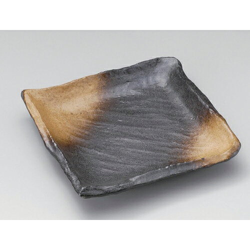 ☆ 角皿 ☆金茶吹足付23正角皿 [ 23 x 23 x 4.3cm 930g ] | 茶色 ブラウン 盛り皿 おつまみ 居酒屋 刺し身 サラダ 焼き鳥 角 角皿 スクエア 食器 業務用 飲食店 カフェ うつわ 器 おしゃれ かわいい ギフト プレゼント 引き出物 内祝い 結婚祝い おすすめ 人気