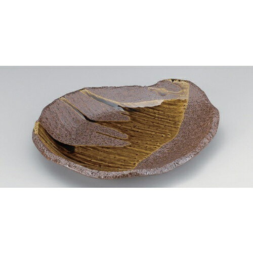 黄瀬戸流変形皿(小) [ 23 x 20.5 x 2.1cm 580g ] | 変形皿 お皿 和皿 人気 おすすめ 食器 業務用 飲食店 カフェ うつわ 器 おしゃれ ギフト プレゼント 引き出物 内祝い 結婚祝い 誕生日 贈り物 贈答品