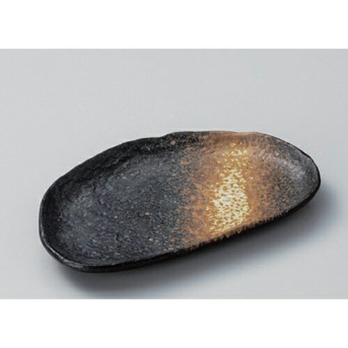 ☆ フルーツ皿 ☆備前風半月皿 [ 19 x 11 x 2cm 205g ] | 茶色 ブラウン 小皿 和食 おすすめ 人気 食器 業務用 飲食店 カフェ うつわ 器 おしゃれ かわいい お洒落 可愛い ギフト プレゼント [ 料亭 旅館 和食器 飲食店 業務用 ](3)