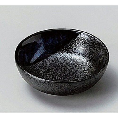 Other - ☆ 小皿 ☆黒釉青流2.5皿 [ 8.5 x 2.8cm 88g ] [ 料亭 旅館 和食器 飲食店 業務用 ]