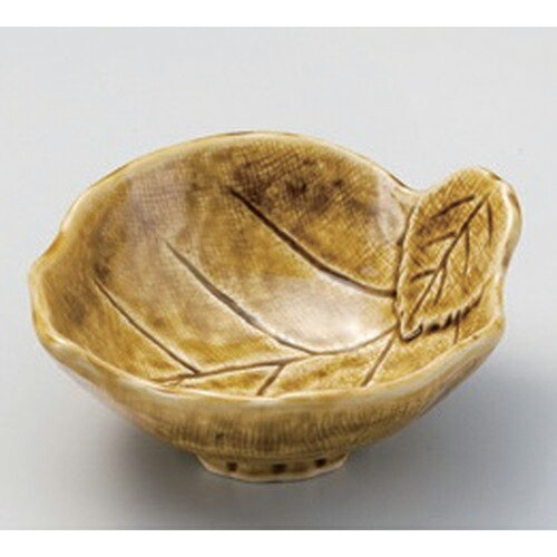 黄瀬戸双葉呑水 [ 13 x 12 x 5.2cm 180g ] | 鍋 お鍋 呑水 とんすい 取り皿 鍋パ インスタ あったかい ..