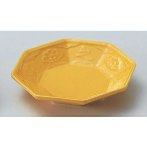 黄色の四角い陶器皿　菓子器です 瑞々/すみきり角皿 -料理がみずみずしく映える、和洋中に合う器
