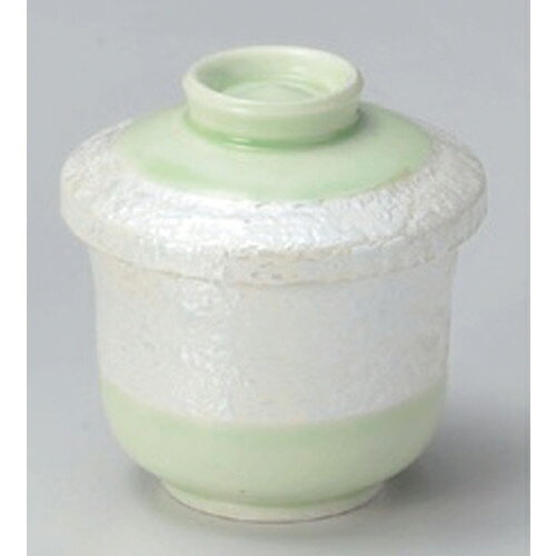 ヒワ釉真珠小むし碗 [ 7.3 x 8.5cm (150cc) 204g ] | 茶碗蒸し ちゃわんむし 蒸し器 寿司屋 碗 むし碗 ..