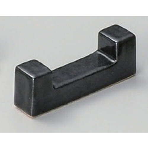 China - コの字黒ブロック [ 5.5 x 2cm 20g ] | 黒 ブラック 箸置き 箸置 はしおき 箸 カトラリー 食器 業務用 飲食店 カフェ うつわ 器 おしゃれ かわいい お洒落 ギフト プレゼント 引き出物 内祝い 結婚祝い 誕生日 贈り物 贈答品