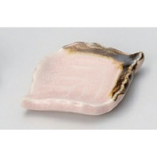 木の葉(ピンク)箸置 [ 6 x 4.4 x 0.8cm 25g ] | 桃色 ピンク 茶色 ブラウン 箸置き 箸置 はしおき 箸 カトラリー 食器 業務用 飲食店 カフェ うつわ 器 おしゃれ かわいい お洒落 ギフト プレゼント 引き出物 内祝い 結婚祝い 誕生日 贈り物 贈答品