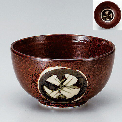 錆丸紋4.5深口丼 [ 13.5 x 7.7cm 385g ] | お好み丼 丼ぶり カフェ丼 鉢 ラーメン そば うどん ボウル 食器 業務用 飲食店 カフェ うつわ 器 おしゃれ かわいい ギフト プレゼント 誕生日 贈り物 贈答品