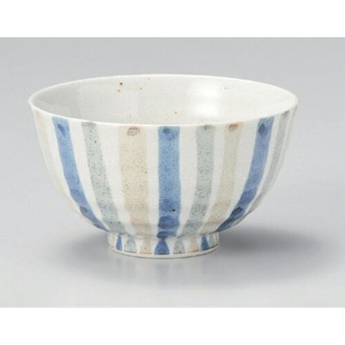 ナシ地三色十草中平 [ 11.3 x 6.4cm 170g ] | ちゃわん お茶碗 飯碗 ご飯茶碗 白米 人気 おすすめ 食器 業務用 飲食店 カフェ うつわ 器 おしゃれ かわいい ギフト プレゼント 引き出物 誕生日 贈り物 贈答品