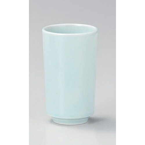 青白長湯呑 [ 5.5 x 10cm (140cc) 144g ] | ゆのみ 湯呑 湯飲み 一服 お茶 人気 おすすめ 食器 業務用 ..