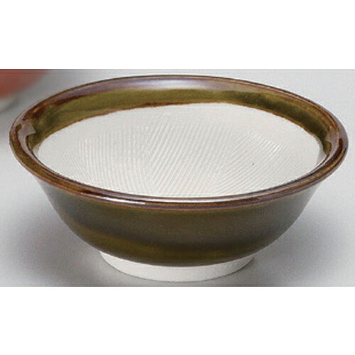 ☆ すり鉢 ☆織部3.5スリ小付 [ 10.9 x 4cm 137g ] | こげ茶 ブラウン おすすめ 人気 食器 業務用 飲食店..