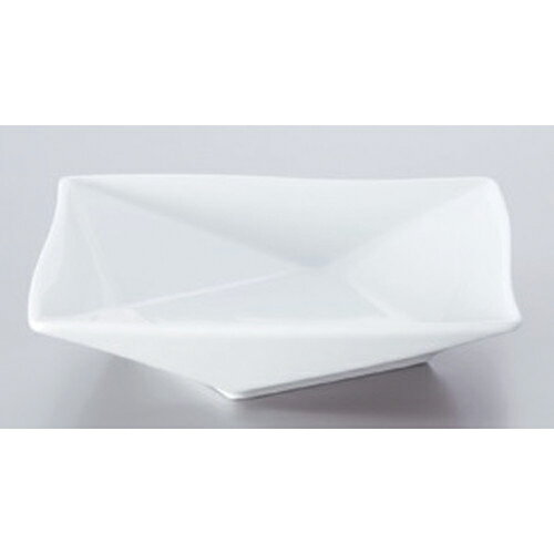 10個セット☆ ボーダーレススタイル ☆白磁折リ紙16cmフルーツ皿 [ 16 x 16 x 3.8cm 315g ] [ ホテル レストラン 洋食器 飲食店 業務用 ]