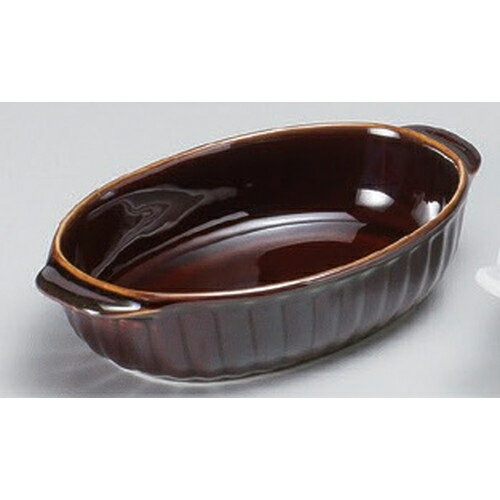 アメ釉両手楕円グラタン [ 18 x 11 x 4cm 324g ] | グラタン スープ ドリア アヒージョ シチュー 人気 ..