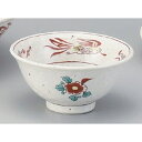 粉引花鳥スープ碗 [ 11.5 x 5.9cm 188g ] |白 ホワイト 赤 レッド 緑 グリーン おすすめ 人気 食器 業務用 飲食店 カフェ うつわ 器 おしゃれ かわいい お洒落 可愛い ギフト プレゼント 引き出物 内祝い 結婚祝い 誕生日 贈り物 贈答品