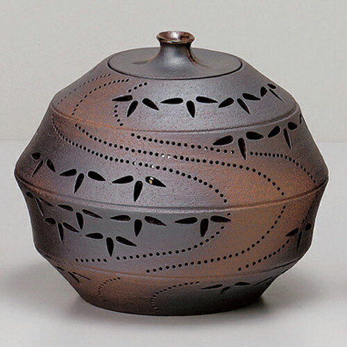 10個セット☆ 照明具 ☆灯リ花入丸ノ竹節笹 (中) [ 24 x 20cm 2200g ] [ 料亭 旅館 インテリア 飲食店 業務用 ]