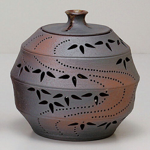 10個セット☆ 照明具 ☆灯リ花入丸ノ竹節笹 (小) [ 20 x 19cm 1600g ] [ 料亭 旅館 インテリア 飲食店 業務用 ]