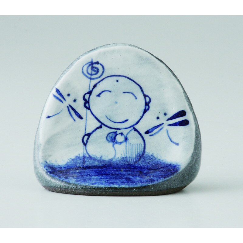 縁起物 置き地蔵様一人 [品：地蔵様x1/6.8x6cm 箱：13.5x11.5x6cm] 200g 貼箱 美濃焼 【食器 引出物 内..