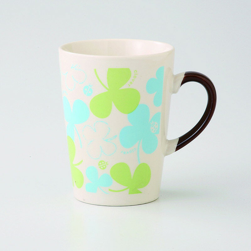 マグカップ クローバーブルーマグ [品：マグx1/R7.8x10.2cm・270cc 箱：9.2x9.2x10.7cm] 280g ボール箱..