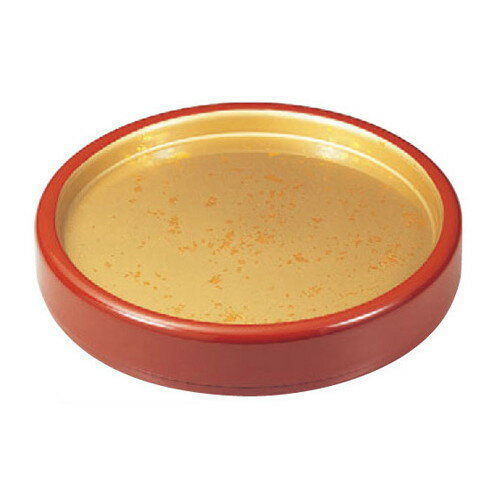 寿司 D.X尺3寸百万石盛込朱内色紙金箔 SH塗 [39φ x 8.7cm] ABS樹脂 (7-461-10) | すし 寿司 sushi 寿司..