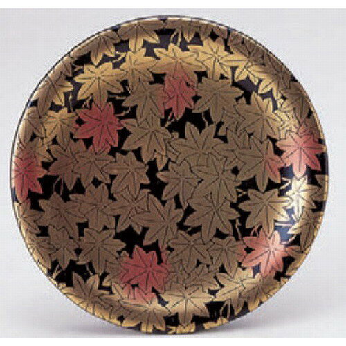 回転ずし 寿司皿黒に紅葉 洗浄機可 [15φ x 2.1cm] 耐熱ABS樹脂 食洗機可 (7-485-16) | すし 寿司 sushi 寿司桶 出前 パーティ おすすめ 人気 食器 業務用 飲食店 カフェ うつわ 器 おしゃれ かわいい お洒落 ギフト プレゼント 結婚祝い 誕生日 贈り物 贈答品